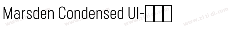 Marsden Condensed Ul字体转换 Marsden Condensed Ul字体转换